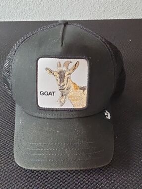 Goorin Bros Black Trucker Hat with The Farm Label